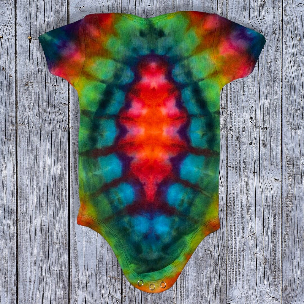 Tie-dye baby onesie